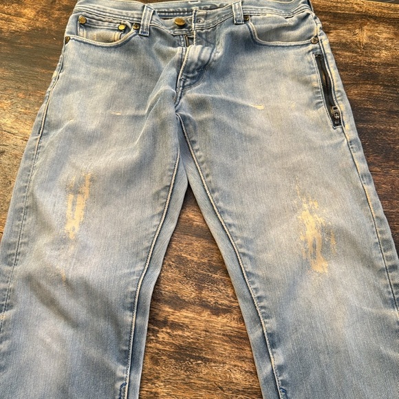 Rare vintage Levi’s 511 faded perfectly distressed jeans size 34 unisex straight - Picture 4 of 17